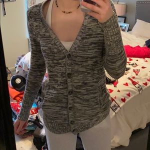 Gray cardigan